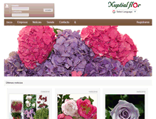 Tablet Screenshot of nuptialflor.com